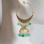 Gorgeous Green Mystic Quartz Chandelier Earrings