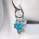 Swiss blue crystal and natural blue..