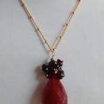 Beautiful Ruby and garnet necklace