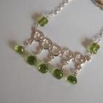 Peridot And Sterling Silver Necklace