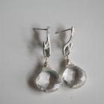 Rock Crystal Dangle Earrings